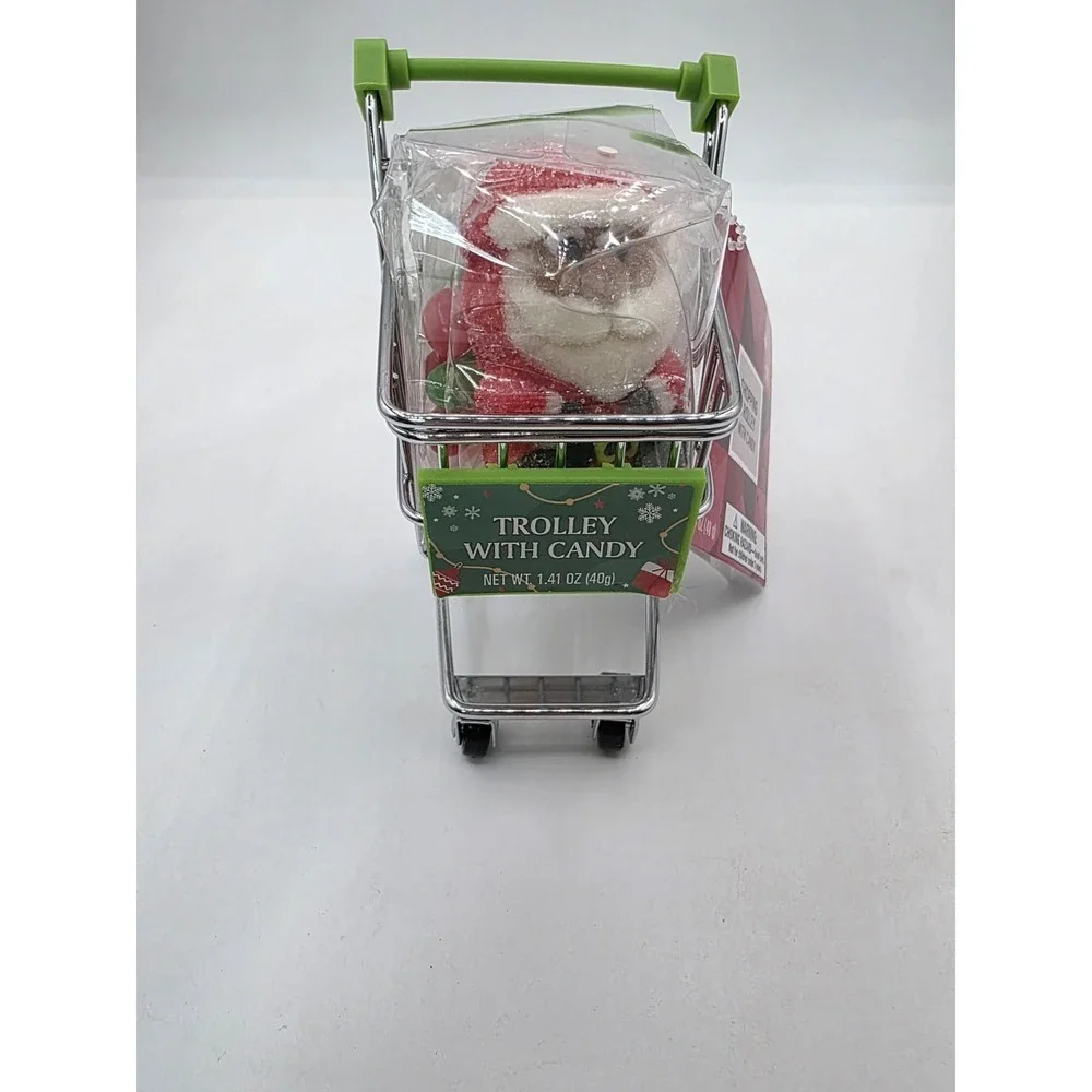 Mini Real Working Green Shopping Trolley/Cart/Buggy With Candy-Candy Is In Date